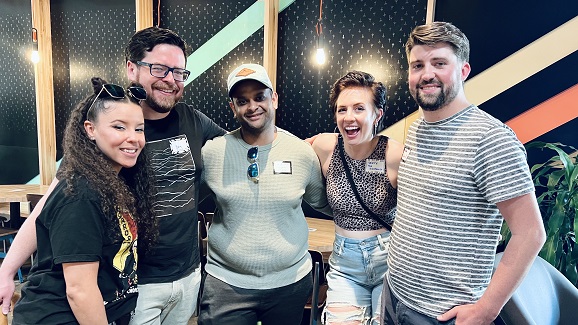 Denver Cinema Club members at a mixer